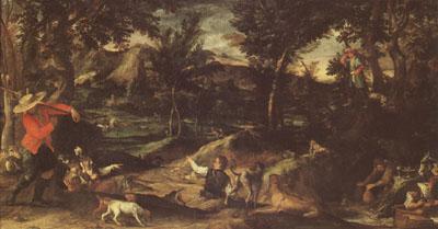 Annibale Carracci Hunting (mk05) oil painting image